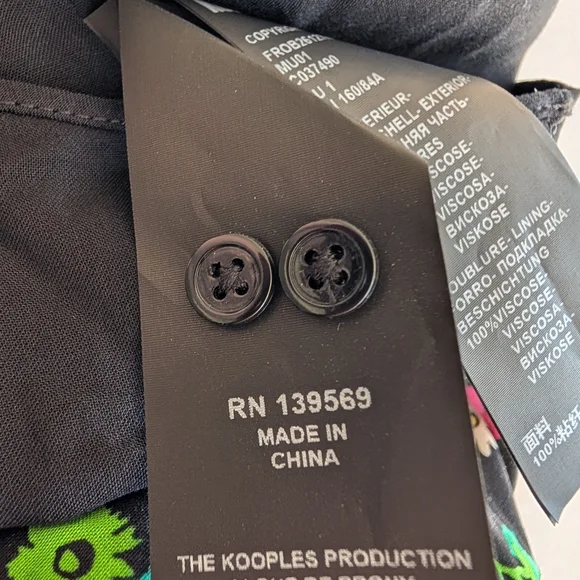 NWT The Kooples Floral Cutout Maxi Dress In Joyful Flower Size 1/US4 - Picture 9 of 14